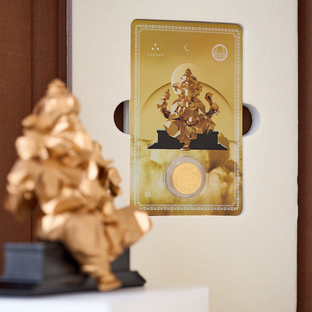 การ์ดทองพระพิฆเนศ ทองคำแท้ 1 กรัม – Ganesha Gold Card 1g