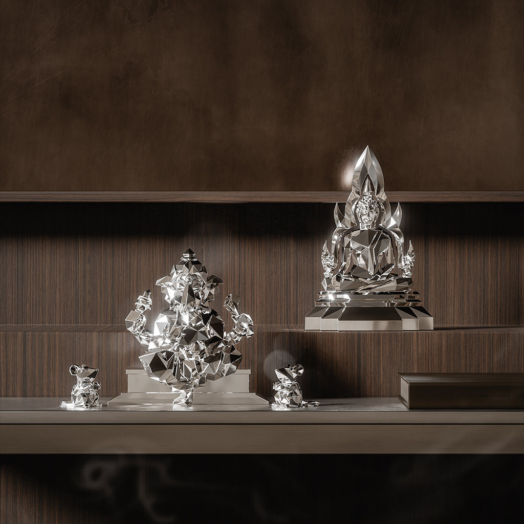 The Silver Luxe Buddha บูชาองค์พระพุทธรูปปางเรือนแก้วสีเงินรัชตะ