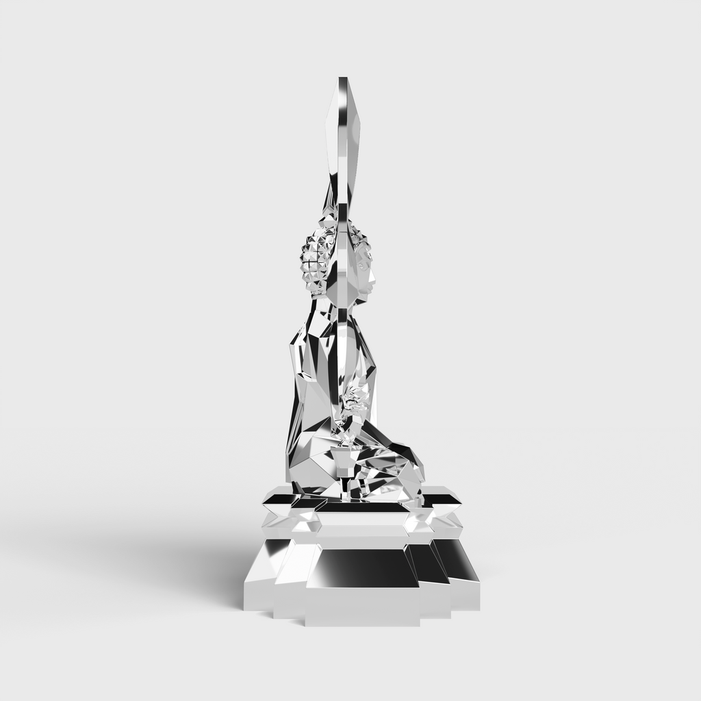 The Silver Luxe Buddha บูชาองค์พระพุทธรูปปางเรือนแก้วสีเงินรัชตะ