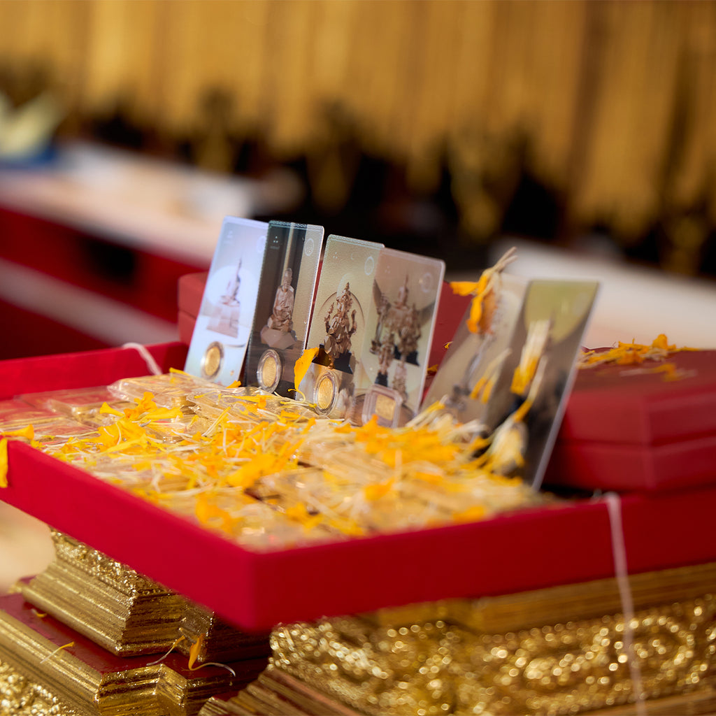 การ์ดทองหลวงปู่ทวด ทองคำแท้ 1 กรัม - Luang Phu Tuad Gold Card 1g